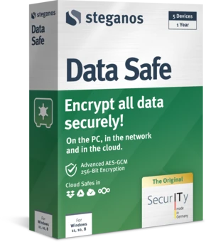 Steganos Data Safe パッケージ - 左面