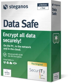 Steganos Data Safe パッケージ - 右面